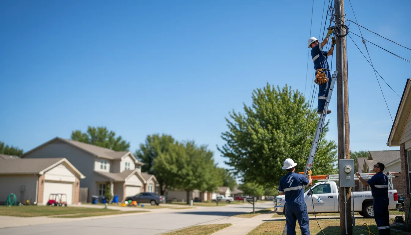 Residential electrician providing installation services in Preston, MS